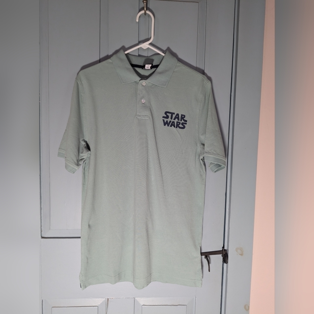 Star Wars Polo XS Shirt Green Amazon Essentials NWOT